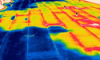 Infrared Roof Moisture Survey